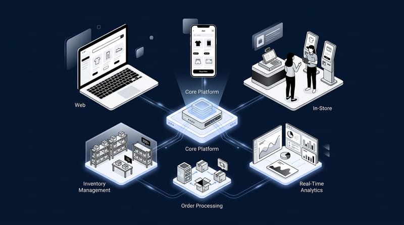 Omnichannel E-Commerce scalable architecture